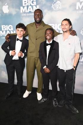Jaydon Eastman, Stormzy, Klevis Brahja und Aneil Karia bei der Premiere des Apple iPhone 16 Pro Kurzfilms Big Man im BFI Southbank. London, 18.06.2025