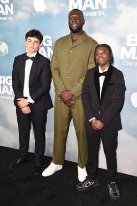 Jaydon Eastman, Stormzy und Klevis Brahja bei der Premiere des Apple iPhone 16 Pro Kurzfilms Big Man im BFI Southbank. London, 18.06.2025