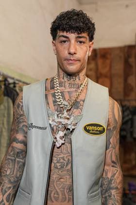 Milan, Milan Men s Fashion Week: Spring Summer 2026 - Men s Fashion, Spring Summer 2026 - Tony Effe shows for PDF in the photo: Tony Effe  Copyright: xRiccardoxGIordanox xipa-agency.netx xRiccardoxGiordanox IPA_Agency_IPA59288309