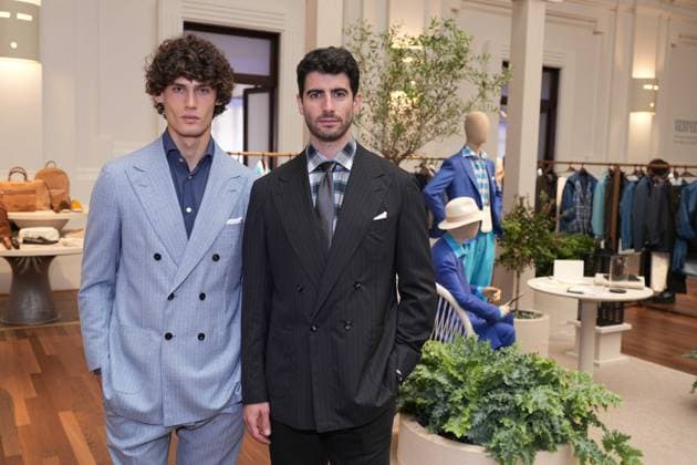 Milan, Milan Men s Fashion Week: Spring Summer 2026 - Men s Fashion, Spring Summer 2026 - KITON presentations - details in the photo: Model  Copyright: xRiccardoxGIordanox xipa-agency.netx xRiccardoxGiordanox IPA_Agency_IPA59311220