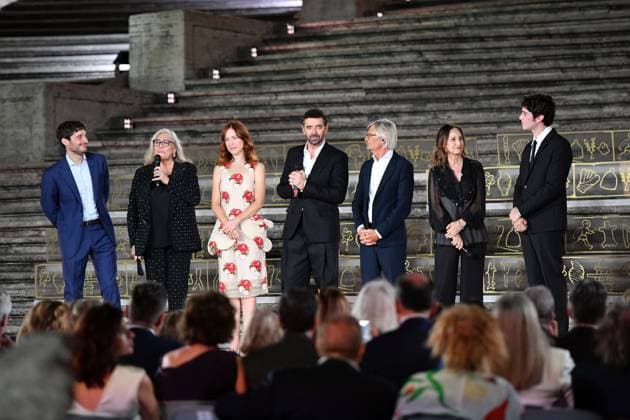 Entertainment Bilder des Tages Rome, Piazza di Spagna Biagio Agnes Award 2025, In the photo: Mara Venier Alberto Matano Cast The Count of Monte Cristo  Copyright: xVincenzoxLandix xipa-agency.netx xVincenzoxLandix IPA_Agency_IPA59312935