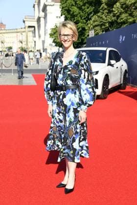 Nina Englert (Leitung BMW Niederlassung Berlin) bei der Veranstaltung BMW X Staatsoper für Alle auf dem Bebelplatz in Berlin am 21.06.2025