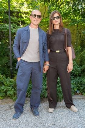 Milan, Milan Men s Fashion Week: Spring Summer 2026 - Men s Fashion, Spring Summer 2026 - TOD S presentation - arrivals in the photo: Stefano Accorsi Bianca Vitali  Copyright: xRiccardoxGiordanox xipa-agency.netx xRiccardoxGiordanox IPA_Agency_IPA59354246