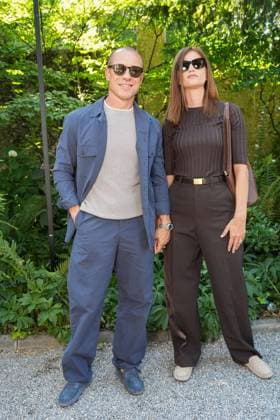 Milan, Milan Men s Fashion Week: Spring Summer 2026 - Men s Fashion, Spring Summer 2026 - TOD S presentation - arrivals in the photo: Stefano Accorsi Bianca Vitali  Copyright: xRiccardoxGiordanox xipa-agency.netx xRiccardoxGiordanox IPA_Agency_IPA59354248