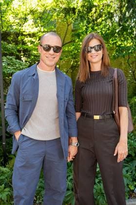 Milan, Milan Men s Fashion Week: Spring Summer 2026 - Men s Fashion, Spring Summer 2026 - TOD S presentation - arrivals in the photo: Stefano Accorsi Bianca Vitali  Copyright: xRiccardoxGiordanox xipa-agency.netx xRiccardoxGiordanox IPA_Agency_IPA59354254