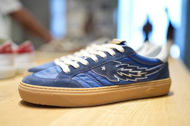 Milan, Italy: Milan, Milan Men s Fashion Week: Spring Summer 2026 - Men s Fashion, Spring Summer 2026 - Enterprise Japan presentation - details in the photo: shoe detail Milan Italy  - ZUMAp169 20250622_zea_p169_549 Copyright: xRiccardoxGiordanox