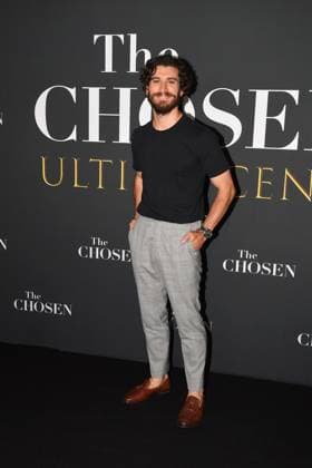 Rome, Cinema Adriano Premiere of the Series The Chosen The Last Supper , In the photo: George Harrison Xanthis  Copyright: xVincenzoxLandix xipa-agency.netx xVincenzoxLandix IPA_Agency_IPA59399182