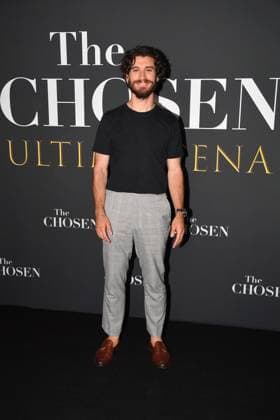 Rome, Cinema Adriano Premiere of the Series The Chosen The Last Supper , In the photo: George Harrison Xanthis  Copyright: xVincenzoxLandix xipa-agency.netx xVincenzoxLandix IPA_Agency_IPA59399193