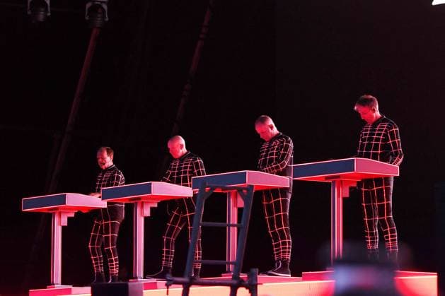 Kraftwerk performing at Forever Now 2025 MILTON KEYNES, ENGLAND - JUNE 22: Ralf Hütter, Fritz Hilpert, Henning Schmitz and Falk Grieffenhagen of ˜Kraftwerk™ performing at ˜Forever Now™, The National Bowl on June 22, 2025 in Milton Keynes, England. Great Britain Copyright: xMartinxHarris CapitalxPicturesx