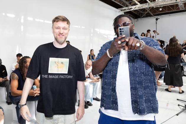 Front row of the Etudes Studio Spring Summer 2026 menswear show during Paris Fashion Week at Palais de Tokyo Ablaye, SkreadCelebrités au défilé de mode Etudes Studio, Paris 24 Juin 2025 Jeremy MELLOUL Bestimage Ablaye, SkreadCelebrités au défilé de mode Etudes Studio, Paris 24 Juin 2025 Jeremy MELLOUL Bestimage Paris France  Copyright: xJeremyxMelloulx xBestimagexJeremyxMelloulx xBestimagex