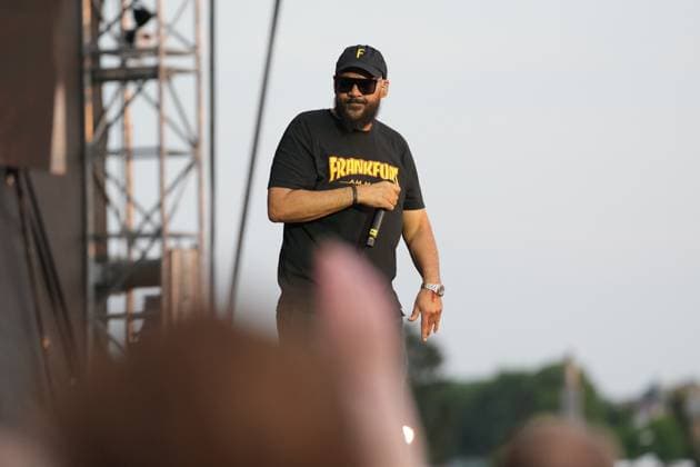 MOSES PELHAM - Stadtwerke-Arena - Bad Vilbel. Moses Pelham auf dem Hessentag in Bad Vilbel am 22.06.2025. Bad Vilbel Stadtwerke-Arena Hessen *** MOSES PELHAM Stadtwerke Arena Bad Vilbel Moses Pelham at the Hessentag in Bad Vilbel on 22 06 2025 Bad Vilbel Stadtwerke Arena Hessen