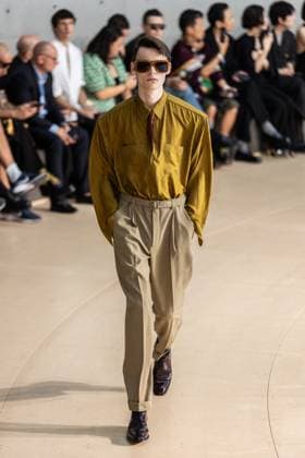 PFW - Men s Spring 2026 - Runway NB Model on the runway at the Saint Laurent show as part of Paris Men s Fashion Week on June 24, 2025 in Paris, France. Photo by Nasser Berzane ABACAPRESS.COM Paris France  Copyright: xBerzanexNasser ABACAx