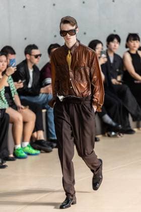 PFW - Men s Spring 2026 - Runway NB Model on the runway at the Saint Laurent show as part of Paris Men s Fashion Week on June 24, 2025 in Paris, France. Photo by Nasser Berzane ABACAPRESS.COM Paris France  Copyright: xBerzanexNasser ABACAx