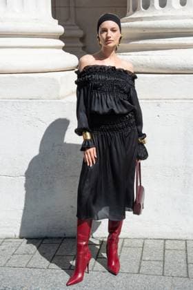Yves Saint Laurent Photocall Maya Stepper attending the Yves Saint Laurent show in Paris, France on June 24, 2025. Photo by Aurore Marechal ABACAPRESS.COM Paris France  Copyright: xMarechalxAurore ABACAx