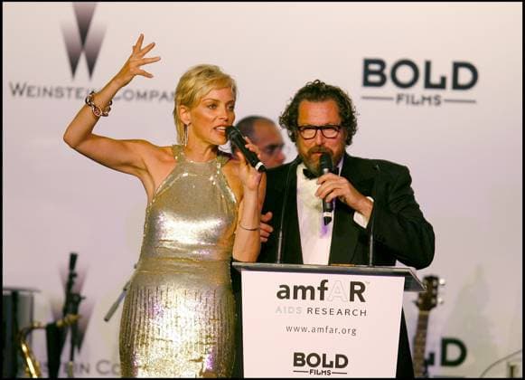 SHARON STONE ET JULIAN SCHNABEL - SOIREE DE GALA AMFAR, CINEMA AGAINST AIDS POUR LE 60EME FESTIVAL DE CANNES AMFAR‚Cinema Against AIDS 2007 Gala - 60TH FESTIVAL DE CANNES. Cannes France Copyright: xBORDE-JACOVIDESx xBESTIMAGExBORDE-JACOVIDESx xBESTIMAGEx