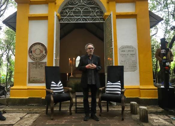Tim Burton Masterclass in Mexico Director, producer, screenwriter, and cartoonist, Tim Burton poses during a masterclass as part of the immersive experience: Tim Burton, The Labyrinth at the Panteon de Dolores. on June 24, 2025 in Mexico City, Mexico. Mexico City CDMX Mexico Copyright: xIanxRoblesx