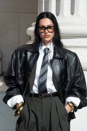 Yves Saint Laurent Photocall Amelia Gray attending the Yves Saint Laurent Menswear Spring Summer 2026 show as part of Paris Fashion Week in Paris, France on June 24, 2025. Photo by Aurore Marechal ABACAPRESS.COM Paris France  Copyright: xMarechalxAurore ABACAx