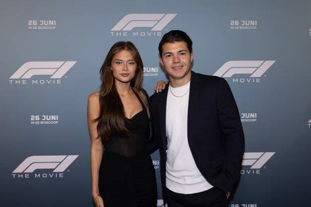 Premiere F1 The Movie AMSTERDAM, NETHERLANDS - JUNE 24: Stefania Liberakakis and Vincent Visser during Premiere F1 The Movie at Pathe Arena on June 24, 2025 in Amsterdam, Netherlands. (Photo by Marcel Koch BSR Agency) 78021015.jpg Amsterdam Pathe Arena Netherlands Content not available for redistribution in The Netherlands directly or indirectly through any third parties. Copyright: xBSRxAgencyx