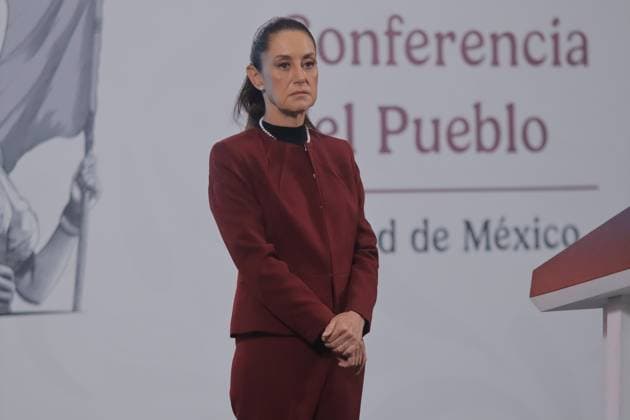 News Bilder des Tages Mexico™s President Claudia Sheinbaum News Conference Mexico s President Claudia Sheinbaum speaks about the advances in the country s road infrastructure and the new changes to the Telecommunications Law during a briefing conference, talking at the National Palace. on June 25, 2025 in Mexico City, mexico. (Photo by Carlos Santiago Eyepix Group) Copyright: xCarlosxSantiago xEyepixxGroupx CS_25062025_159958