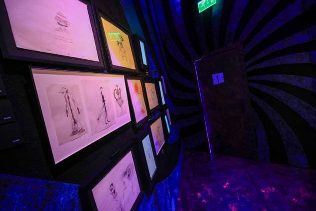 June 25, 2025, Mexico City, Ciudad de Mexico, Mexico: Fictional characters created by American director, producer, screenwriter, cartoonist, and writer Tim Burton are seen during a tour of the immersive exhibition Tim Burton s Labyrinth at Lienzo Charro. on June 25, 2025 in Mexico City, Mexico. Mexico City Mexico - ZUMAe321 20250625_zea_e321_010 Copyright: xIanxRoblesx