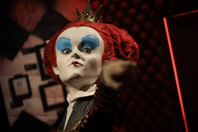 June 25, 2025, Mexico City, Ciudad de Mexico, Mexico: Fictional characters created by American director, producer, screenwriter, cartoonist, and writer Tim Burton are seen during a tour of the immersive exhibition Tim Burton s Labyrinth at Lienzo Charro. on June 25, 2025 in Mexico City, Mexico. Mexico City Mexico - ZUMAe321 20250625_zea_e321_030 Copyright: xIanxRoblesx
