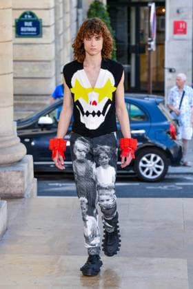 PFW - Walter Van Beirendonck Runway A model walks the runway during the Walter Van Beirendonck Menswear Spring Summer 2026 show as part of Paris Fashion Week on June 25, 2025 in Paris, France. Photo by Shootpix ABACAPRESS.COM Paris France  Copyright: xShootpix ABACAx