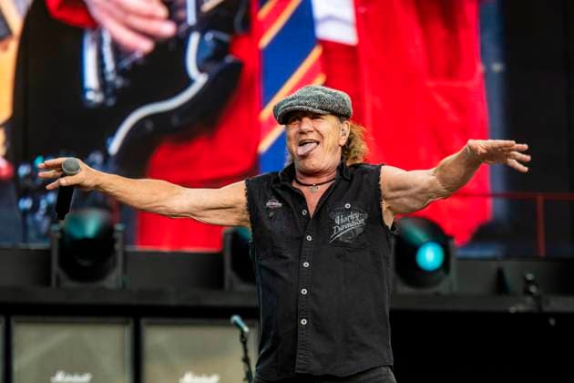 Entertainment Themen der Woche KW26 Bilder des Jahres 2025, Entertainment 06 Juni Entertainment Bilder des Tages Singer Brian Johnson of Australian hard rock band AC DC performs at Letnany Airport in Prague, Czech Republic, on June 26, 2025. (CTKxPhoto VitxSimanek) CTKPhotoP2025062608536  CTKPhotoP2025062608536