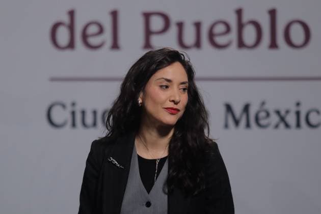 Mexico™s President Claudia Sheinbaum Holds News Conference Mexico s Culture Minister Claudia Curiel de Icaza speaks during a news conference about Parque Bicentenario, recovered in May, will be reopened on Tuesday, July 1 from 7 am to 6 pm, with free access to the general public at the National Palace. on June 27, 2025 in Mexico City, Mexico. (Photo by Carlos Santiago Eyepix Group) Copyright: xCarlosxSantiago xEyepixxGroupx CS_27062025_160262