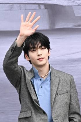 Dior Homme Arrivals Soobin attending the Dior Homme Menswear Spring Summer 2026 show as part of Paris Fashion Week in Paris, France on June 27, 2025. Photo by Aurore Marechal ABACAPRESS.COM Paris France  Copyright: xMarechalxAurore ABACAx