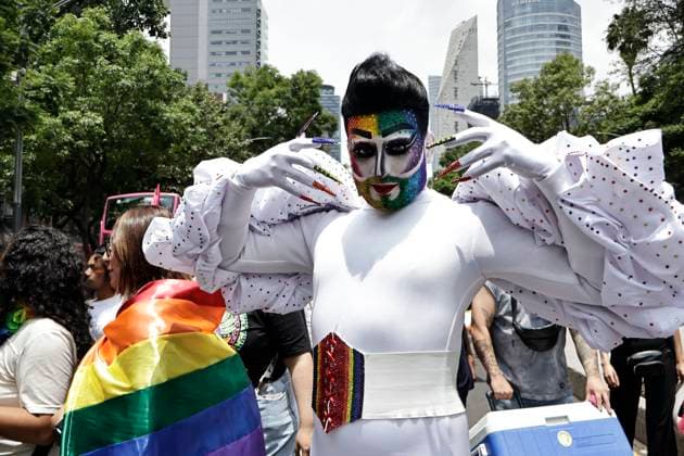 June 28, 2025, Mexico, Cdmx, Mexico: The 47th edition of the LGBTTTIQ+ March or Pride March in Mexico City is filled with colors and thousands of people from the community; the celebration theme is Diversity without Borders. Justice, Resistance, and Unity! to show support for the human rights of all people. From the Angel of Independence to the Zocalo in Mexico City, people marched to demonstrate the pride and diversity of the LGBTTTIQ+ community throughout Mexico. Mexico Mexico - ZUMAp204 20250628_zip_p204_001 Copyright: xJosuexPerezx