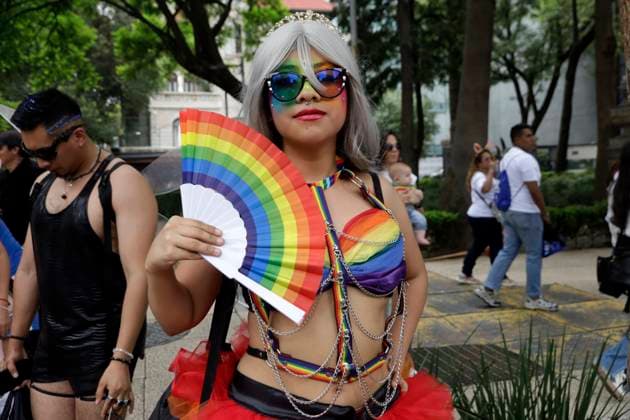 A person takes part to mark the 47th anniversary of Pride Parade 2025, to demand freedom, equality of sexual orientations and gender identities. on June 28, 2025 in Mexico City, Mexico. Mexico City Mexico - ZUMAe321 20250628_zia_e321_067 Copyright: xLuisxBarronx