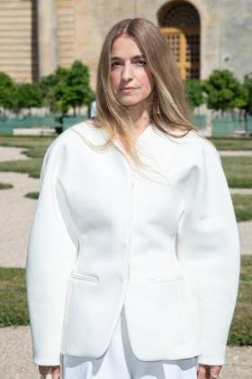PFW Jacquemus Photocall Joana Preiss attending the Jacquemus Menswear Spring Summer 2026 show as part of Paris Fashion Week in Paris, France on June 29, 2025. Photo by Aurore Marechal ABACAPRESS.COM Paris France  Copyright: xMarechalxAurore ABACAx