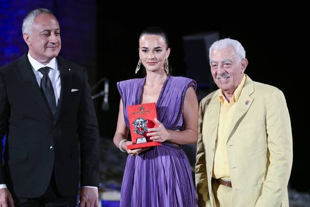 Taormina: Evening of the Nations Award. In the photo: Hande Soral  Copyright: xMaurizioxD Avanzox xipa-agency.netx xMaurizioxDxAvanzox IPA_Agency_IPA59682683