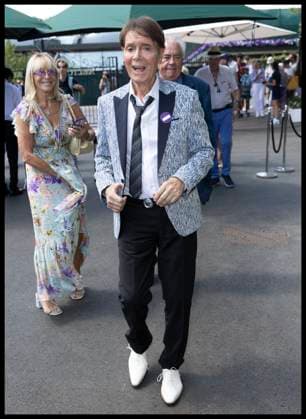 . 30 06 2025. London, United Kingdom. Sir Cliff Richard arriving on the opening day of the Wimbledon Tennis Championships in London.  xStephenxLockx xi-Imagesx IIM-26060-0072