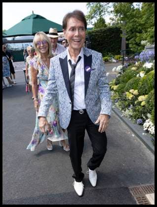 . 30 06 2025. London, United Kingdom. Sir Cliff Richard arriving on the opening day of the Wimbledon Tennis Championships in London.  xStephenxLockx xi-Imagesx IIM-26060-0073