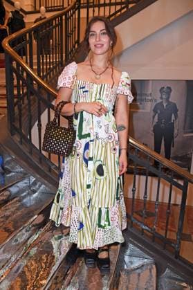 Masha Sedgwick (Maria Astor) bei der Eröffnung des Berliner Salon in der Helmut Newton Foundation im Rahmen der Berlin Fashion Week SS26 (Frühling Sommer 2026) am 30.06.2025. . With Courtesy Helmut Newton Foundation.