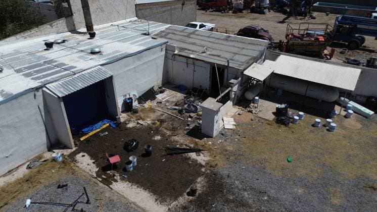 Authorities discover 383 corpses in private crematorium in Ciudad Juarez CIUDAD JUAREZ , MEXICO - JUNE 30: A view of the crematorium where authorities found 383 embalmed corpses in Ciudad Juarez, Chihuahua State, Mexico, on June 30, 2025. Police have found 383 corpses piled up in a private crematorium in northern Mexico s Ciudad Juarez, the local prosecutor s office said on June 29, attributing the grisly find to negligence. According to authorities, the investigation stemmed from a citizen complaint. Upon inspection, more than 300 bodies were found embalmed and stored in unsanitary conditions, and the facility was also emitting foul odors. Christian Torres Anadolu Ciudad Juarez Mexico. Editorial use only. Please get in touch for any othe Copyright: x2025xAnadoluxChristianxTorresx