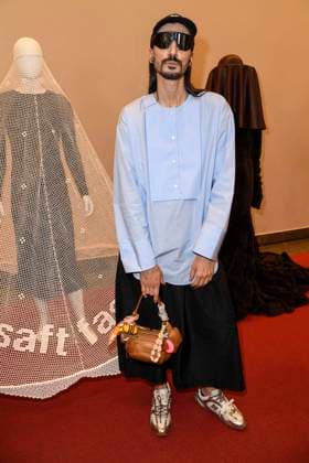 Julian Daynov zu Gast bei der Eroeffnung vom Berliner Salon auf der Berlin Fashion Week 2025 in der Courtesy Helmut Newton Stiftung a,30 Juni 2025 in Berlin Berlin Deutschland