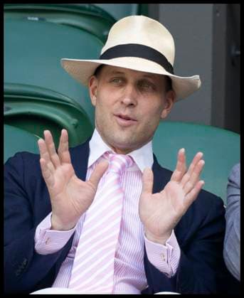 . 01 07 2025. London, United Kingdom. Lord Frederick Windsor on day two of the Wimbledon Tennis Championships in London.  xStephenxLockx xi-Imagesx IIM-26061-0031