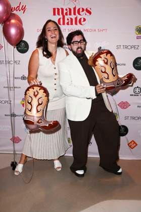 Saskia Grimm und Steven Preisner beim Mates Date Influencer Event auf der Berlin Fashion Week S S 2026 in der Berliner Freiheit. Berlin, 01.07.2025