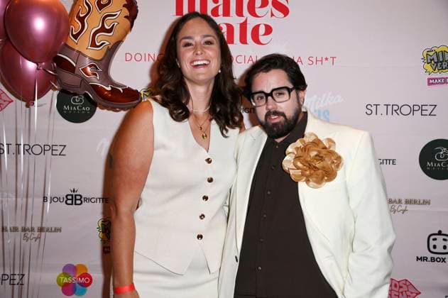 Saskia Grimm und Steven Preisner beim Mates Date Influencer Event auf der Berlin Fashion Week S S 2026 in der Berliner Freiheit. Berlin, 01.07.2025