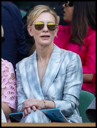 . 01 07 2025. London, United Kingdom. Cate Blanchett in the Royal Box on day two of the Wimbledon Tennis Championships in London.  xStephenxLockx xi-Imagesx IIM-26061-0035