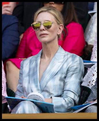 . 01 07 2025. London, United Kingdom. Cate Blanchett in the Royal Box on day two of the Wimbledon Tennis Championships in London.  xStephenxLockx xi-Imagesx IIM-26061-0038