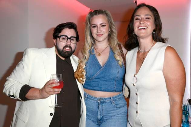 Steven Preisner, Dascha Carriero und Saskia Grimm beim Mates Date Influencer Event auf der Berlin Fashion Week S S 2026 in der Berliner Freiheit. Berlin, 01.07.2025