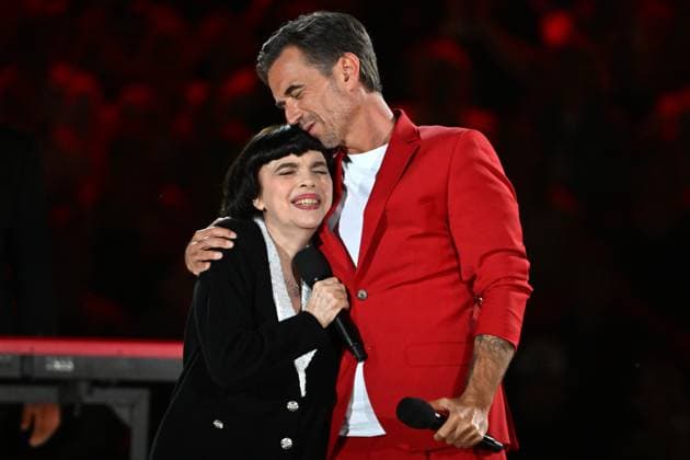 21.06.2025 Kitzbühel in Österreich (AUT) - Schlagerbooom Open Air 2025 - Die Stadionshow in Kitzbühel - Mireille Mathieu und Florian Silbereisen, *** 21 06 2025 Kitzbühel in Austria AUT Schlagerbooom Open Air 2025 The stadium show in Kitzbühel Mireille Mathieu and Florian Silbereisen,