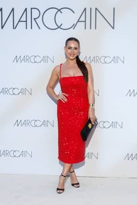 Fashion Week Berlin - Marc Cain Guests and Show Jessica Haller (Jessica Paszka) bei der Marc Cain Fashion Show A Quiet Rebellion im rahmen der Berlin Fashion Week im Pei-Bau am 01.07.2025 in Berlin. Copyright: xEventpressxKochanx