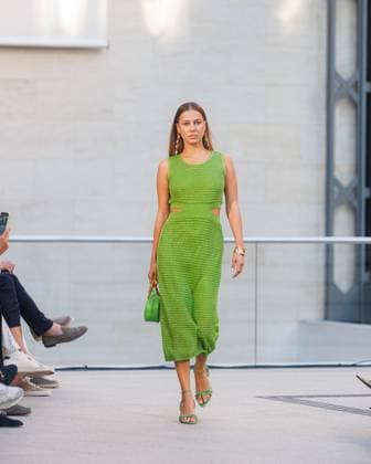 Fashion Week Berlin - Marc Cain Guests and Show Nico Potur (Nicole Poturalski) bei der Marc Cain Fashion Show A Quiet Rebellion im rahmen der Berlin Fashion Week im Pei-Bau am 01.07.2025 in Berlin. Copyright: xEventpressxKochanx