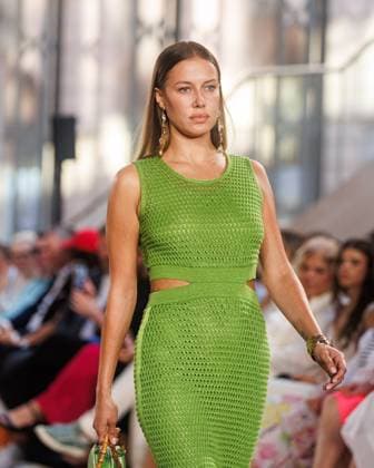 Fashion Week Berlin - Marc Cain Guests and Show Nico Potur (Nicole Poturalski) bei der Marc Cain Fashion Show A Quiet Rebellion im rahmen der Berlin Fashion Week im Pei-Bau am 01.07.2025 in Berlin. Copyright: xEventpressxKochanx