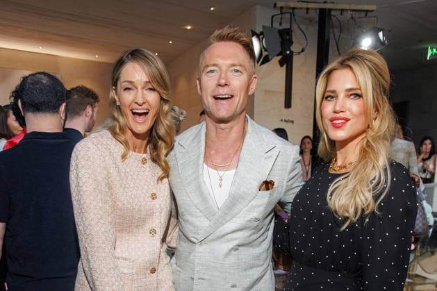 Fashion Week Berlin - Marc Cain Guests and Show Storm Keating, Ronan Keating und Sylvie Meis bei der Marc Cain Fashion Show A Quiet Rebellion im rahmen der Berlin Fashion Week im Pei-Bau am 01.07.2025 in Berlin. Copyright: xEventpressxKochanx