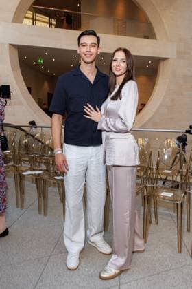 Fashion Week Berlin - Marc Cain Guests and Show Diego Pooth und Louisa Büscher bei der Marc Cain Fashion Show A Quiet Rebellion im rahmen der Berlin Fashion Week im Pei-Bau am 01.07.2025 in Berlin. Copyright: xEventpressxKochanx